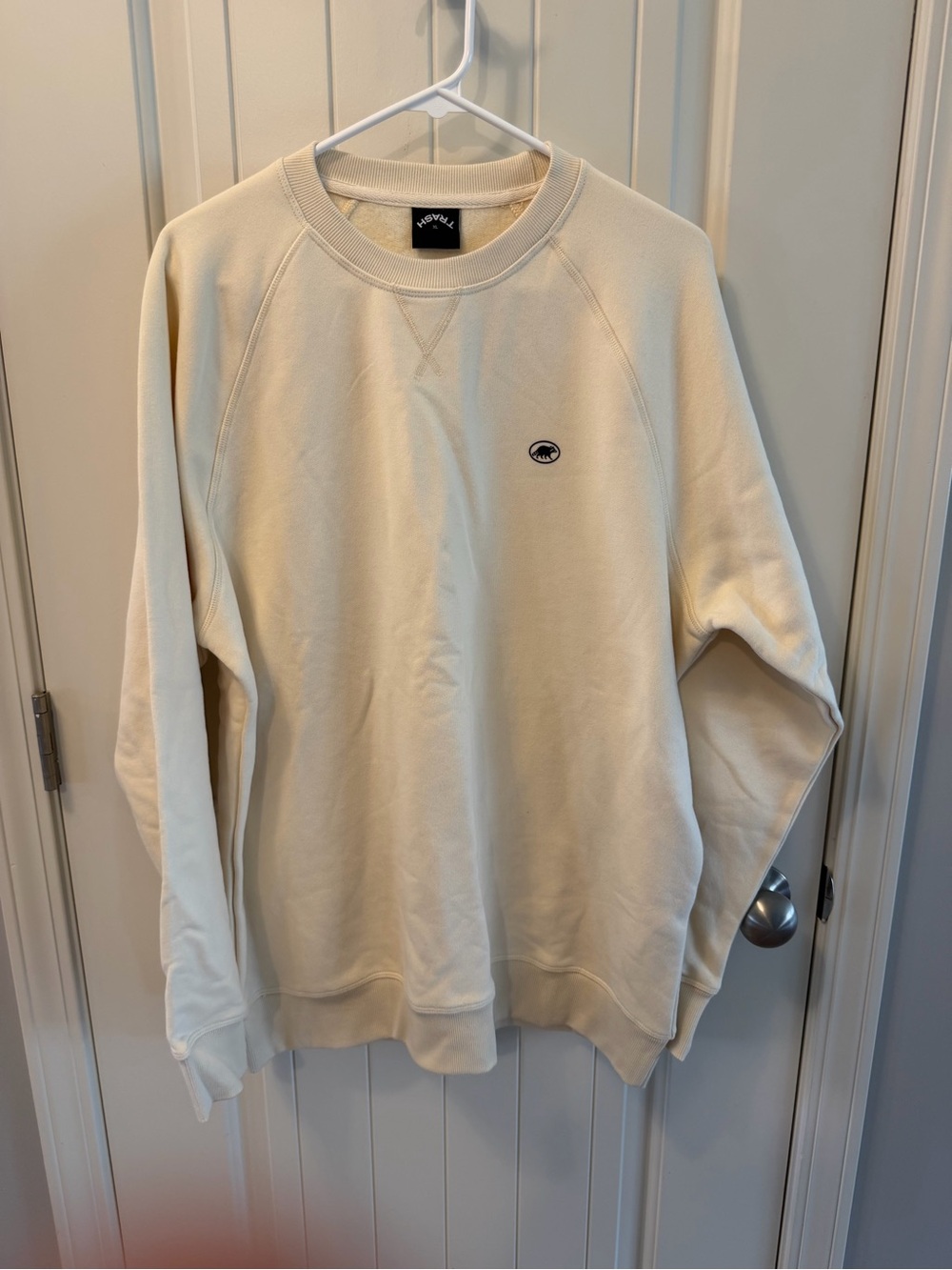 NWOT Trash Golf Cream Crewneck Sweatshirt XL